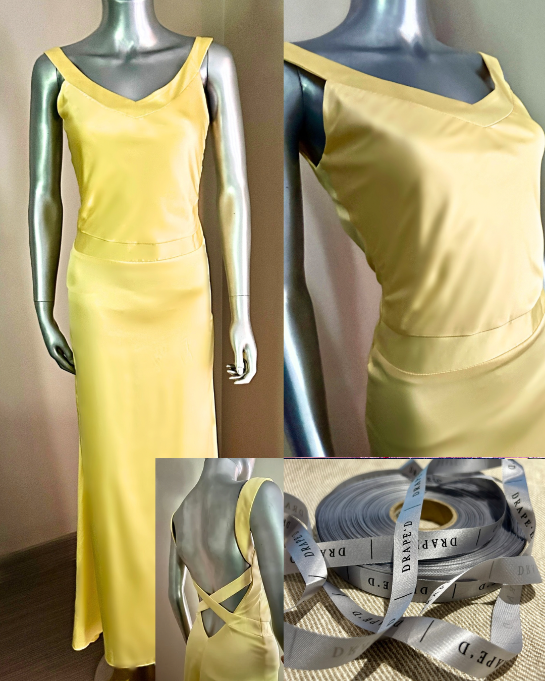 Juliette yellow dress for hire in Cape Town