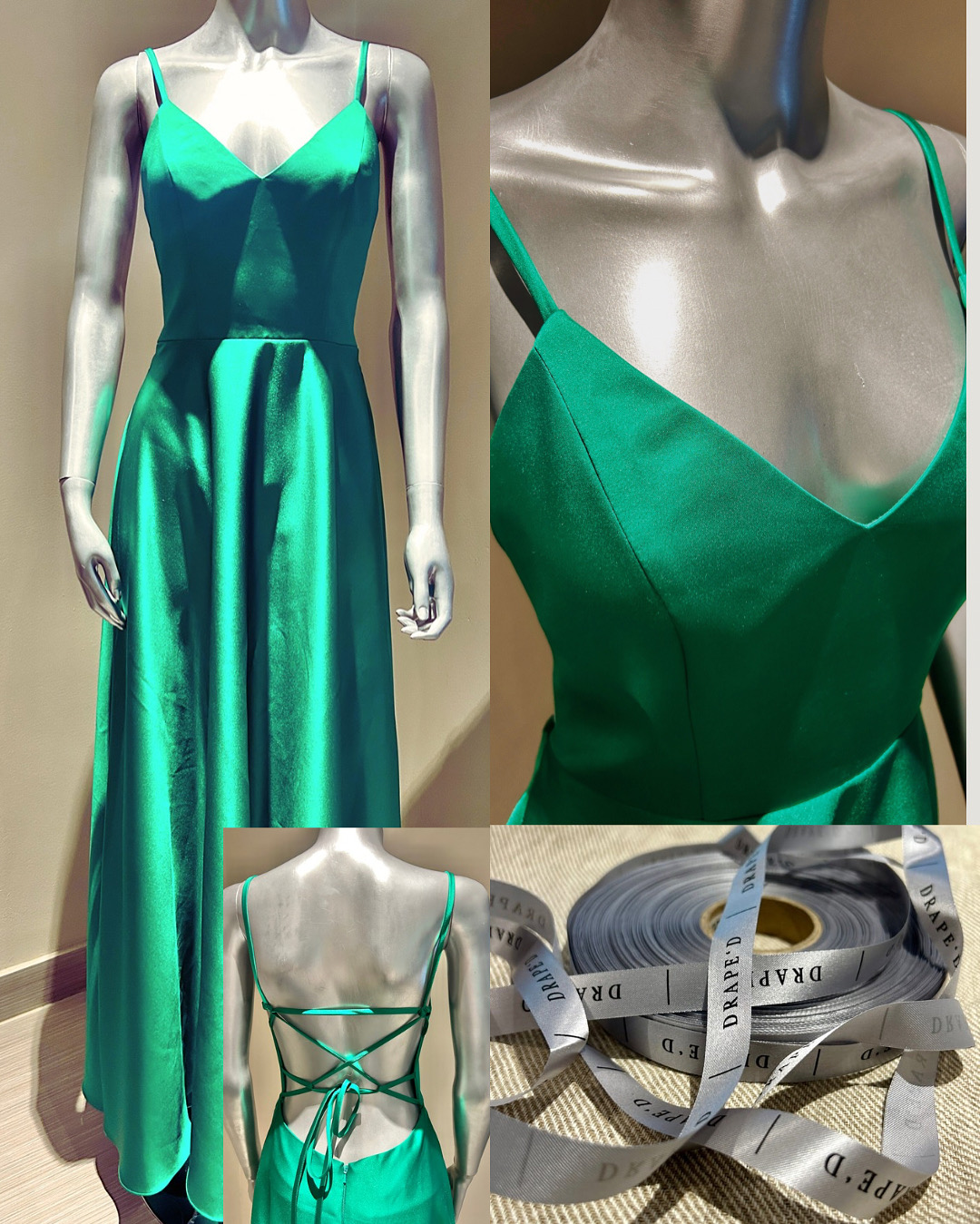 Tori green dress for hire in Cape Town
