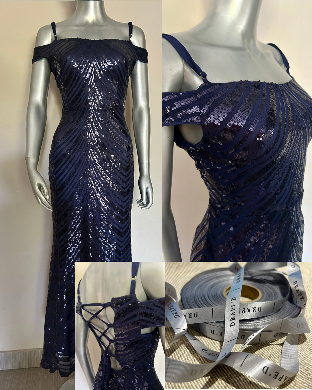 Demi blue dress for hire in Cape Town