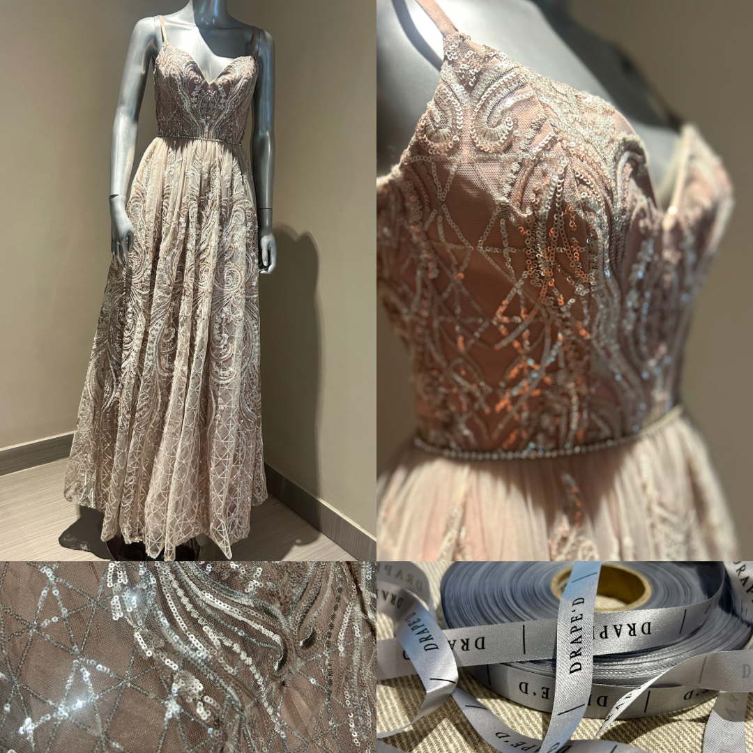 Morgan pink dress for hire in Cape Town