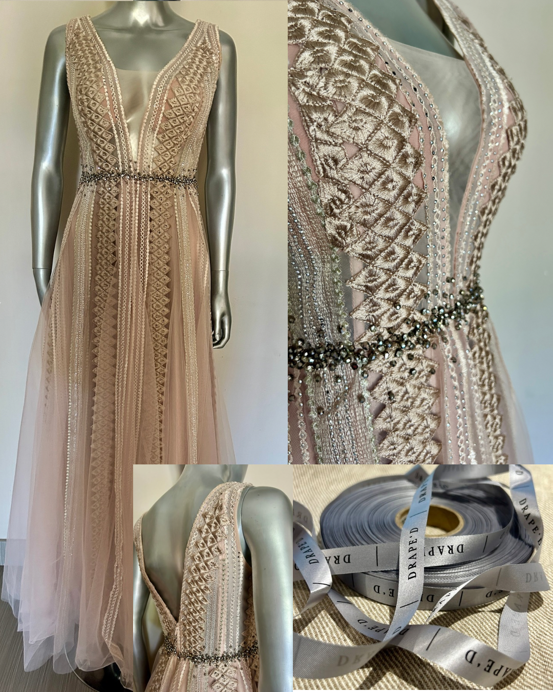 Debbie pink dress for hire in Cape Town