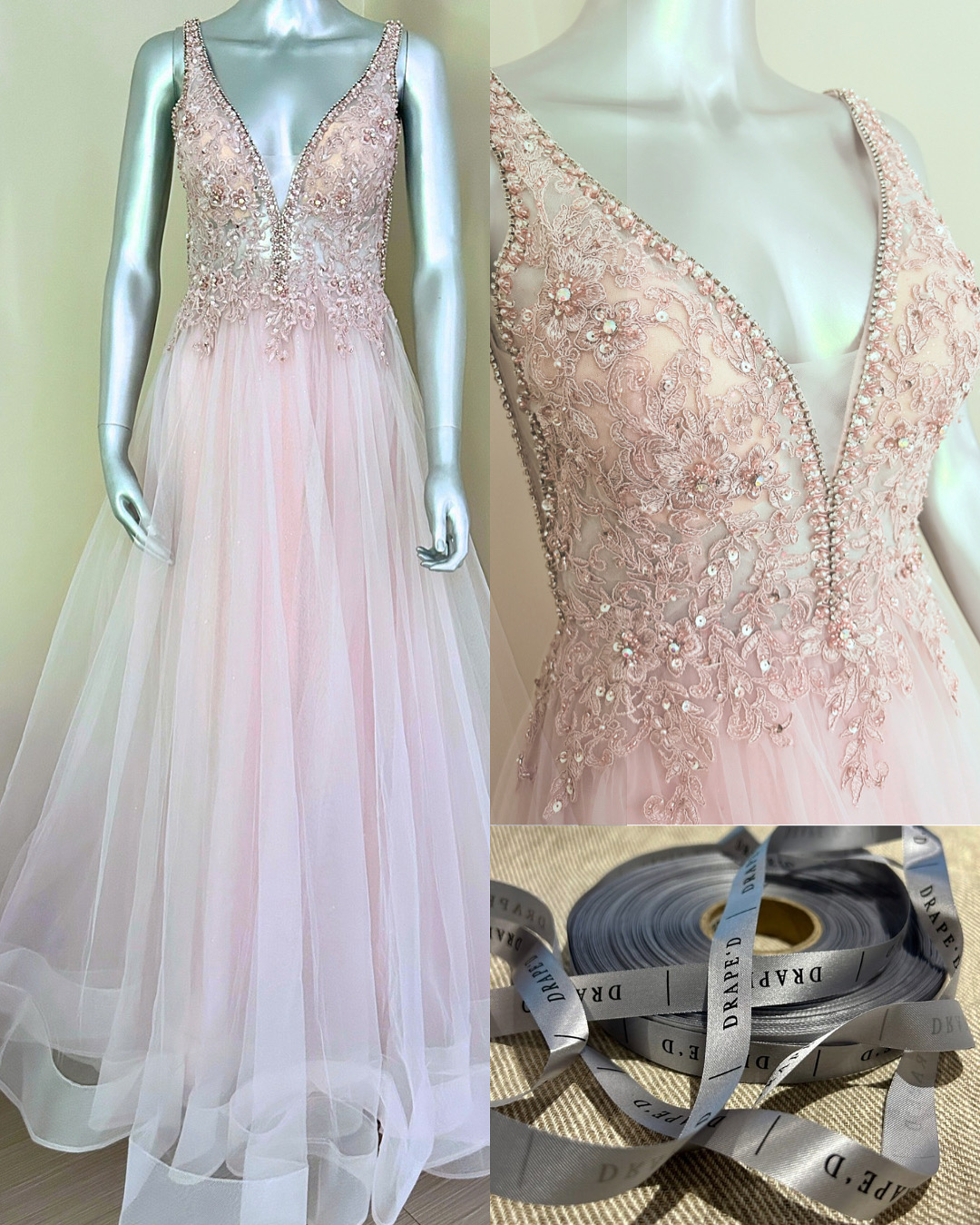 Lori pink dress for hire in Cape Town
