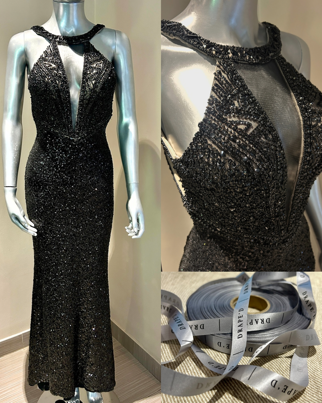 Coco black dress for hire in Cape Town