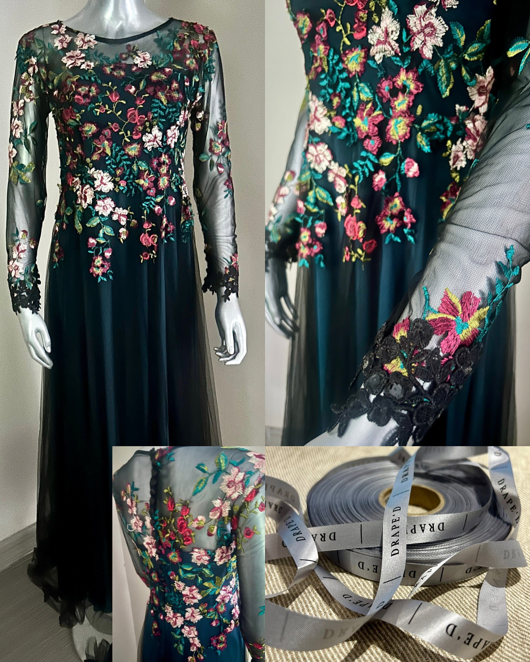 Maddie black dress for hire in Cape Town