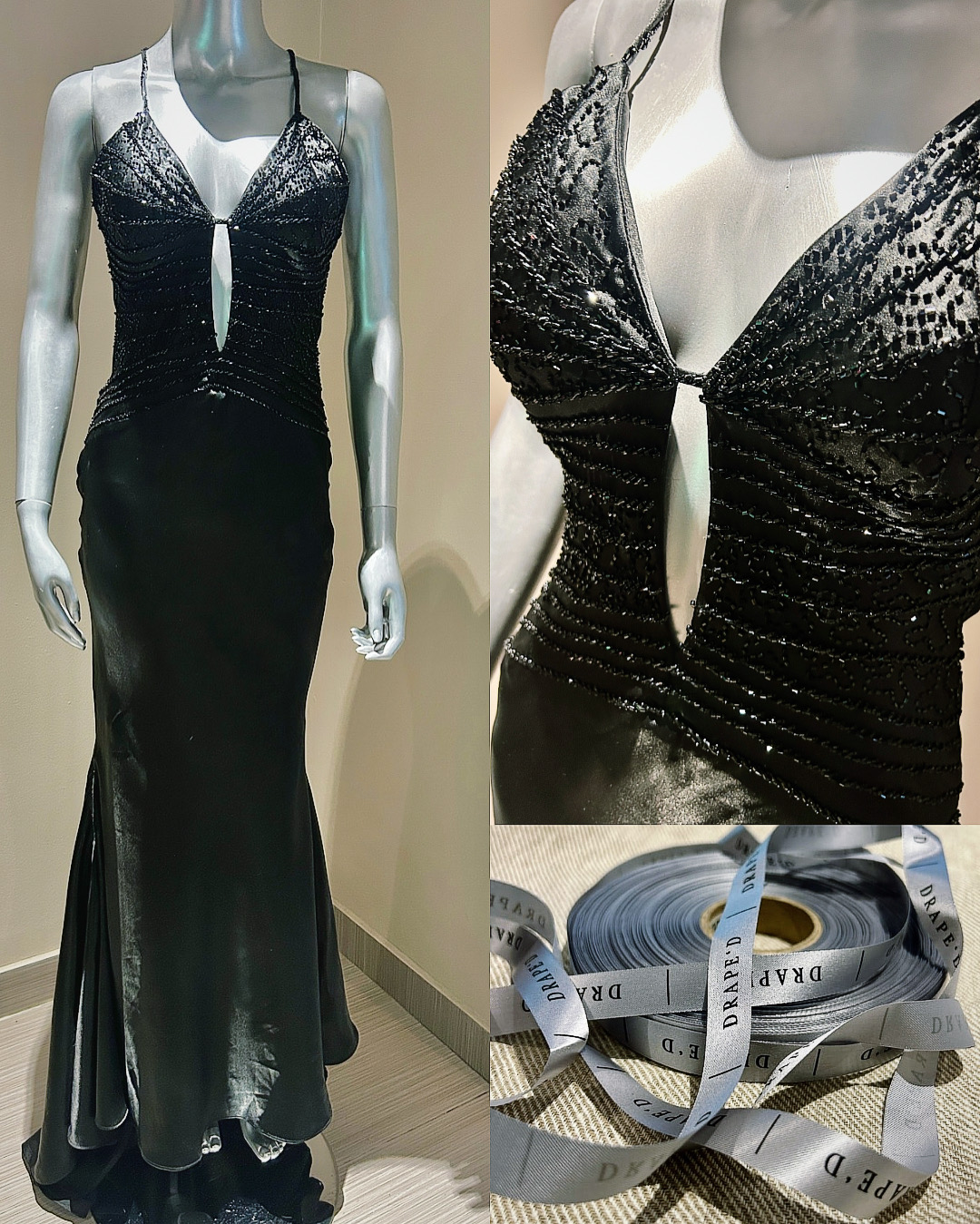 Peta black dress for hire in Cape Town