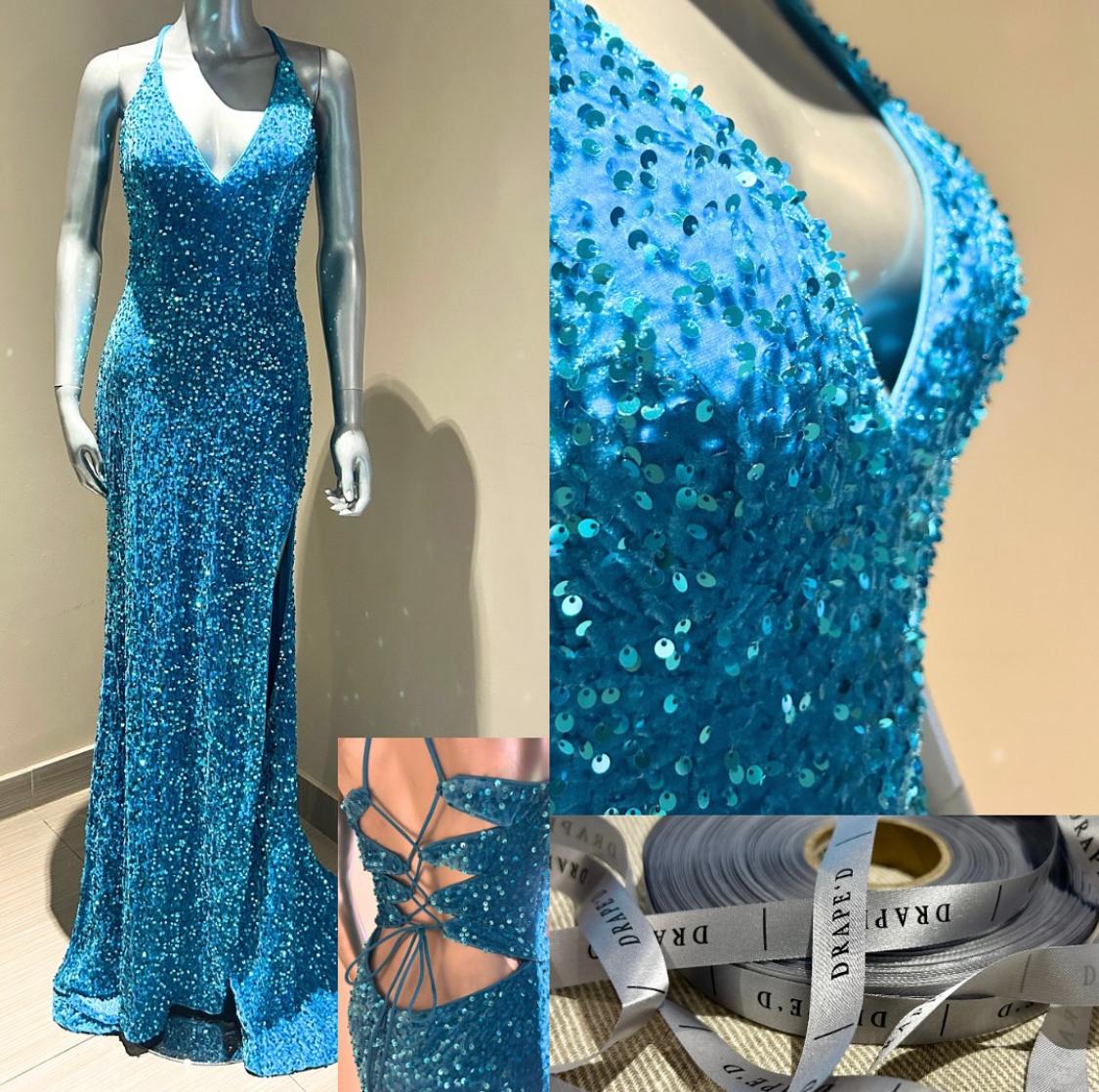 Nova blue dress for hire in Cape Town