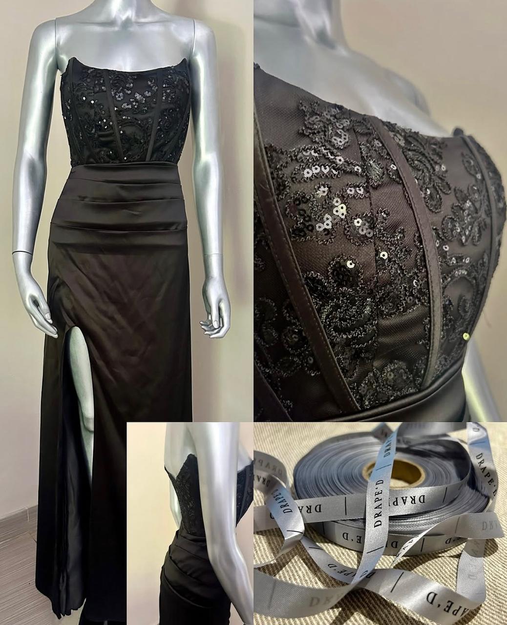 Della black dress for hire in Cape Town